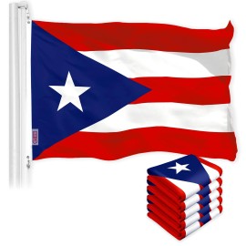 UD_Puerto Rico PR Flag 3x5 Ft 5-Pack 150D Printed Polyester By G128