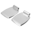 2pcs Wheelchair Footrests Aluminum Alloy Replacement Wheelchair Footplate Pedal Accessory