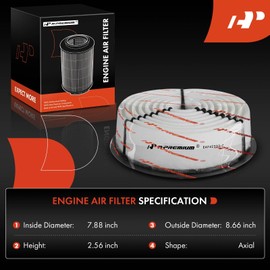 A-Premium Engine Air Filter Compatible with Toyota 4Runner 1988-1995, Supra 1986-1992, Cressida 1985-1992, MR2 1987-1989, Pickup 1988-1995 & Honda Passport & Isuzu Amigo, Pickup, Rodeo, Trooper