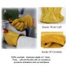 OLSON DEEPAK Leather Work Gloves for Driver/Motorcycle/Hunting/Riding/Yardwork/Farm-Soft and Perfect Fit