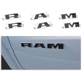 Reflective Concepts 2019-2025 RAM Door Emblem Overlay Decal Stickers - (Color: Flat Black)