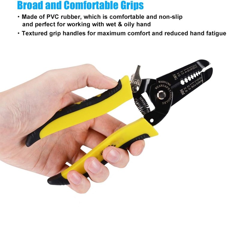 1 Pcs Wire Stripper,Wire Strippers Electrical,Cable Stripper,DIY Enthusiasts,Professional Insulated Wire