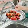 Cididu 3 Pack Steamer Basket for Cooking, Micro-Perforated Strainer Colander