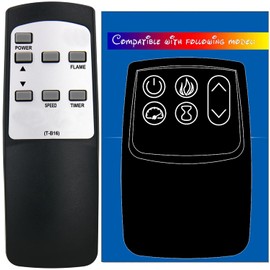 XINJISHIMIN Replacement for Twin Star ChimneyFree Electric Fireplace Heater Remote Control 18IRM9984-C325 18IRM9984-C325W 18II801FGL 24MM6752