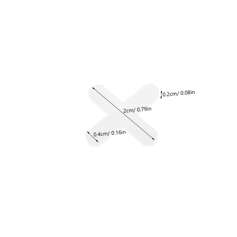 Operitacx 500Pcs Tile Leveling Spacers Clips for Adjustable Height Durable