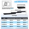 REGUDA Undermount Heavy Duty Drawer Slides Rail Bottom Mounted Full