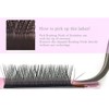EMEDA Y Eyelash Extensions, D Curl, .07 mm, Prefabricated Volume,