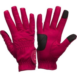 eGlove EQUEST Grip PRO Leather Touchscreen Riding Gloves, red, xxs