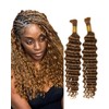 BEEOS #30 Auburn Ginger Human Braiding Hair for Boho Braids,
