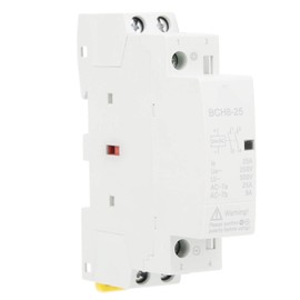 DC Voltage Contactor, 25A DC 24V BCH8-25 2NO DC Modular Contactor Switch, Home Voltage Contactor DIN Rail Mount for Intelligent Control System