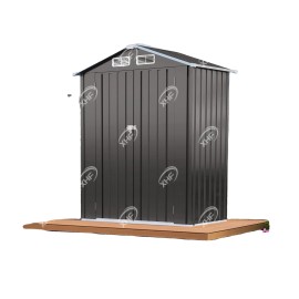 Free Shipping in Stock 5 * 3f T Metal Outdoor Storage Shed with Steep Slope Waterproof and Lockable Compact Tool Shedtype: Sheds & Storage