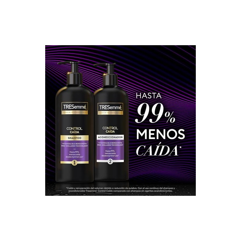 Tresemme Shampoo Control Caida 715 ml, reduce la caida del