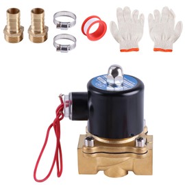 AOMIKITSTU Solenoid Valve AC220V, 2W200-20 DN20 Electric Pneumatic Solenoid Valve, 3/4PT Air Valve, Replacement Valve, Solenoid for Pneumatic System