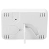 TS‑9606 Multifunctional Indoor Thermometer Hygrometer Clock Temperature and Humidity MeterWhite