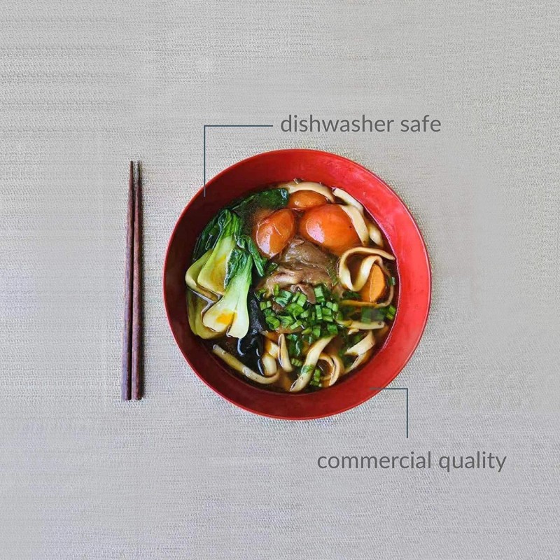 JapanBargain Large Soup Bowl Japanese Style Plastic Ramen 52 oz