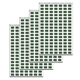 Dollar Bill Color Mini Planner Stickers (244 Stickers) (Matte White (2-Pack))