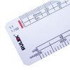 Rulex 30cm 12 inch Flat Oval Metric Scale Ruler 1:1