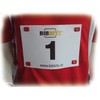 It's Running BibBits Magnetic Race Number Holder Runner Silver