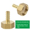 Brass Pipe Adapter, 12 Pieces 8 mm Barb x 3/4