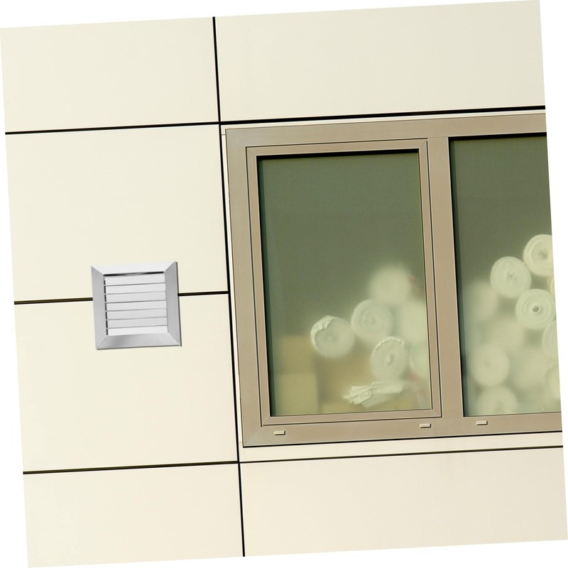 Tofficu Stainless Steel Round Wall Vent Cover with Adjustable Louvers