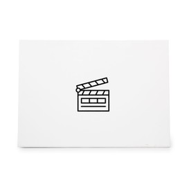 Clapperboard Film-Accessory Film-Set Movies, quality rubber stamp, ideal for crafts scrapbooking invitations cards and tags CCSTA-21055