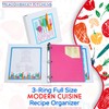 Recipe Binder with Dividers and Labels - Recipe Cookbook Binder
