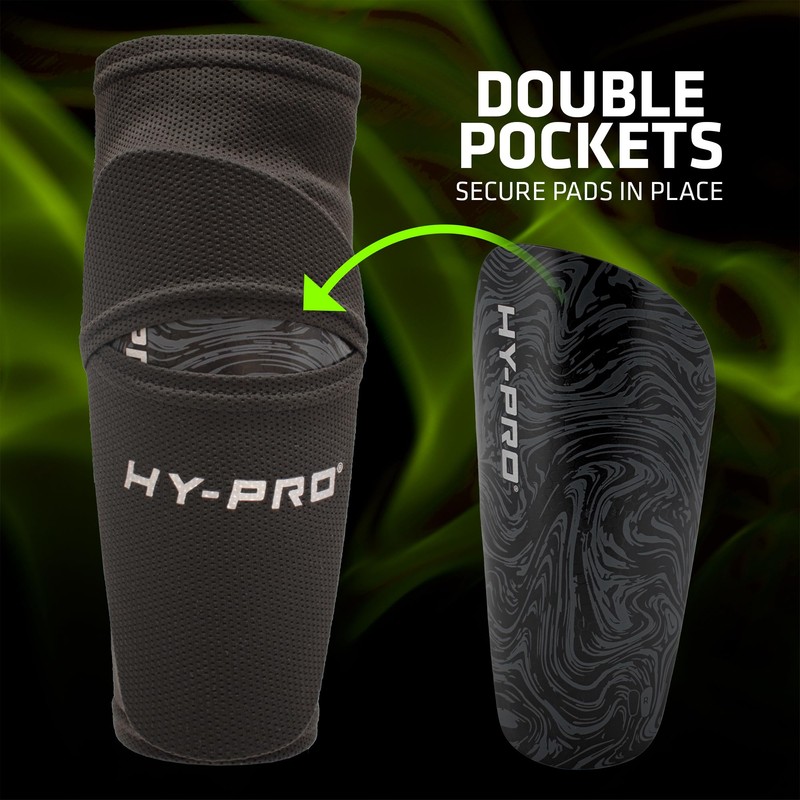 Hy-Pro Shin Pads With Football Socks - Breathable & Secured