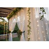 Solhice LED Curtain Lights Outdoor 40ft x10ft, 800 LED Plug