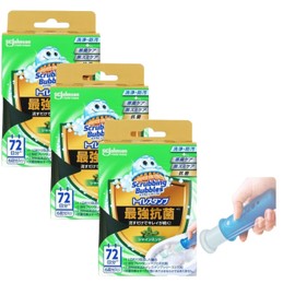 Scrubbing Bubble, Toilet Stamp, Strongest Antibacterial, Shine Mint Scent, Replacement Set, 72 Days Supply x 3