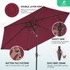 JEAREY 7.5FT Patio Umbrellas Outdoor Pool Umbrella Table Market Umbrella