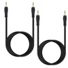 Seadream 2Pack 2.5mm Mono Male to Male Audio Cable TS