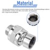 Mesee G 1/2 Ball Joint Adapter, Rain Shower Head Ball