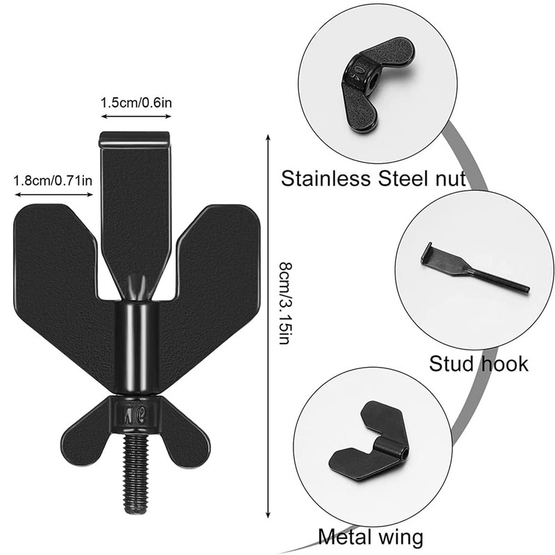 Upgrade Portable Door Lock for Travel,Suithink 304 Stainless Steel Black