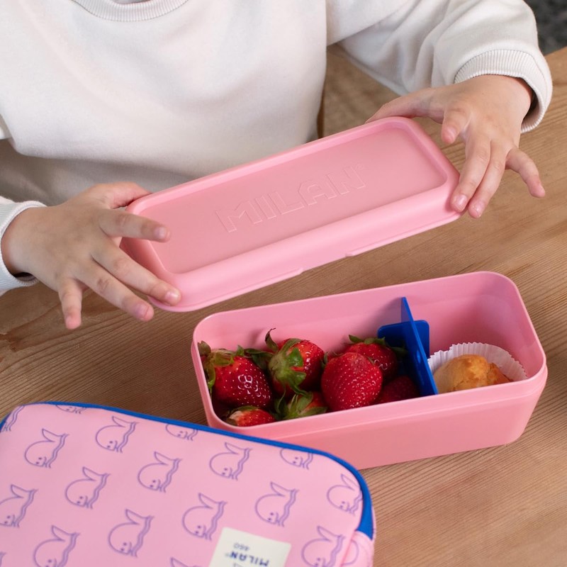 MILAN® Rectangular lunch box 0.75L, 460 since 1918, pink