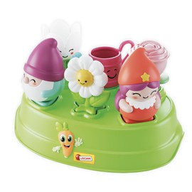 Lisciani - CAROTINA Baby Edu Shapes - Wichtel & Blumen - Baby Lernspielzeug ab 10 Monaten - Spielzeug Formen und Farben - mit 6 Charakteren - Logische Entwicklung - Feinmotorik