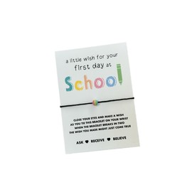 First day at school gift | First day at school wish bracelet | Gift for first day at school