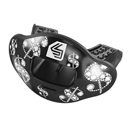 Shock Doctor Max Airflow 2.0 Lip Guard Conv Blk/Chrome Blk Money OSFA (3)