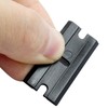 PHITUODA 100pcs Plastic Razor Blades, Double Edged Plastic Blades, Safety