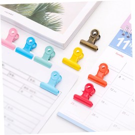 Operitacx 40pcs File Binder Clips Mini Clips Clipboard Binder DIY Craft Clips Binder Pink Binder Clips Mini Metal Clips Metal Photo Clips Metals Paper Clips Student Vintage Round Tail Clip
