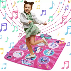 Klevly Unicorn Dance Mat for Kids Ages 6+ | Plays 5 Levels & 5 Songs | Unicorn Gifts fo