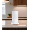 VROOMIUM Gold Paper Towel Holder Countertop, Ceramic Base Easy-to-Clean, 1.5