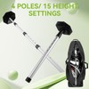 MIKOSI Golf Travel Bag Support Pole - Adjustable Aluminum Stiff