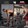 PAPABABE Adjustable Dumbbell Rack with 1 inch Plate Tree, Heavy-Duty