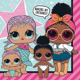 Unique LOL Surprise Napkins, 2 Sets Of 16 - 32 Total Napkins NIP Pink Birthday Party