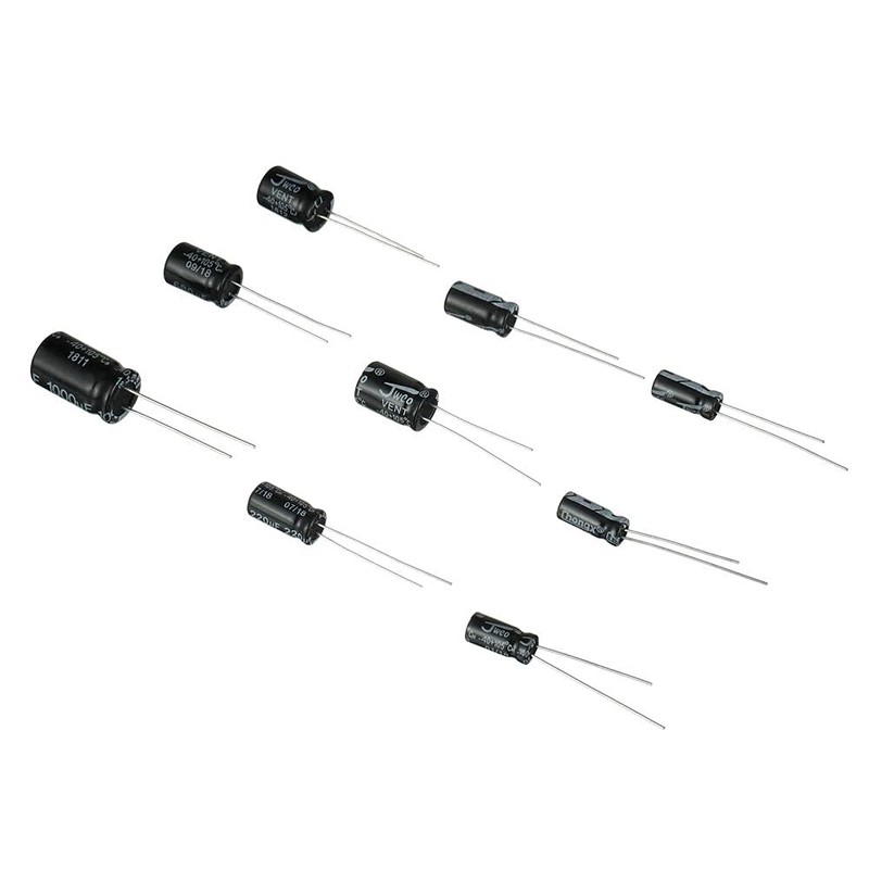 BOJACK 24Value 630pcs Aluminum Electrolytic Capacitor Assortment Box Kit Range