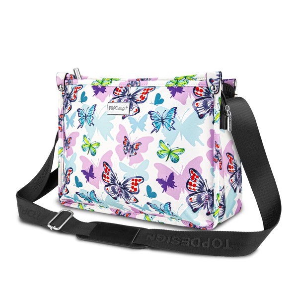 TOPDesign Lightweight Women Crossbody Bag, Shoulder Purse with Multiple Pockets,