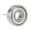 uxcell 608ZZ Deep Groove Ball Bearing 8x22x7mm Double Shielded Chrome