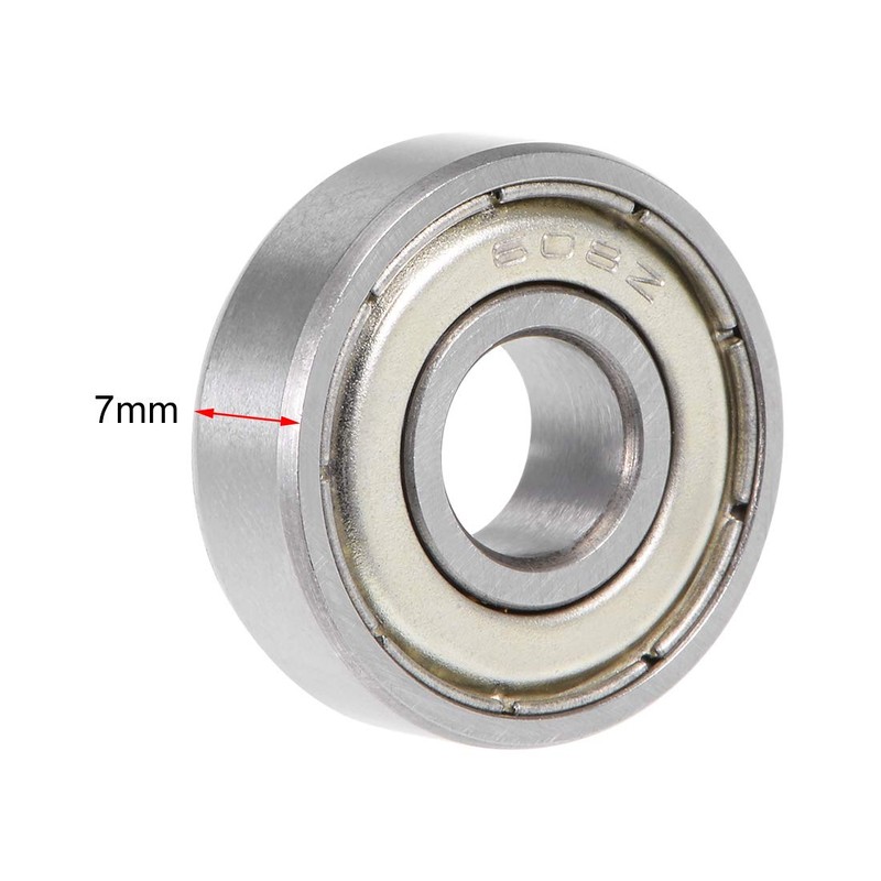 uxcell 608ZZ Deep Groove Ball Bearing 8x22x7mm Double Shielded Chrome