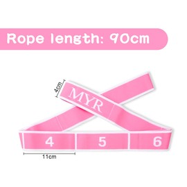 Jagowa Adult Latin Dance Stretch Belt For Kids Stretch With Multi-Loop Yoga Exercise Instructor Band Yoga Dance Number Eight Elastic Band Exercise Band