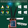Adaptador de Red inalámbrico PCIe de 2,4 GHz y 300